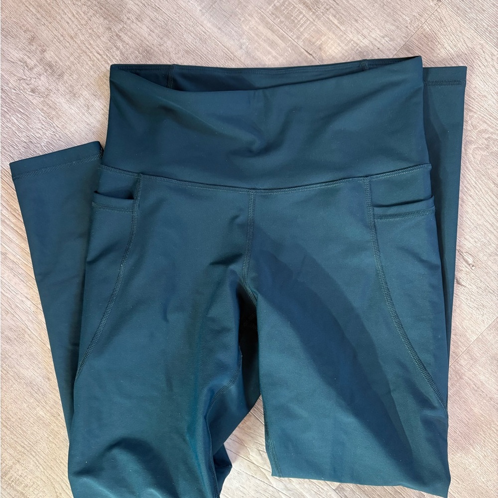 Dark Blue High-Waisted Leggings